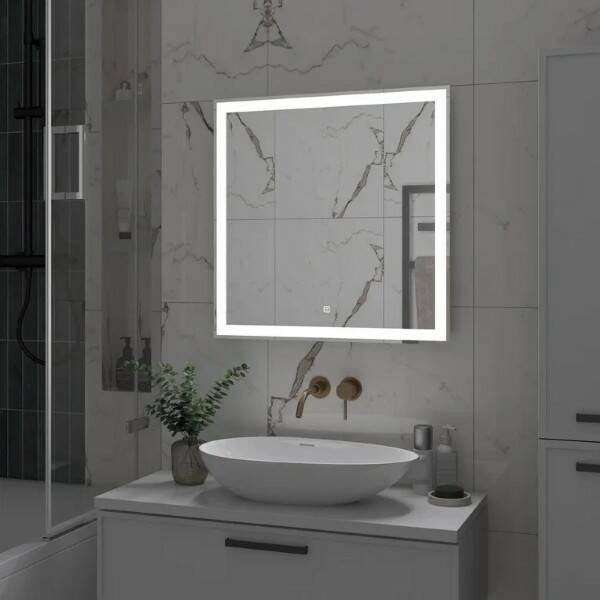 Зеркало "CLAMM" 700х700 LED подсветка ЗЛП3021