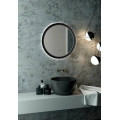 Зеркало "Planet Black LED" D 600 с бесконтактным сенсором ЗЛП623
