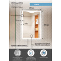 Зеркало "Amaze Led" 600х800 ЗЛП481