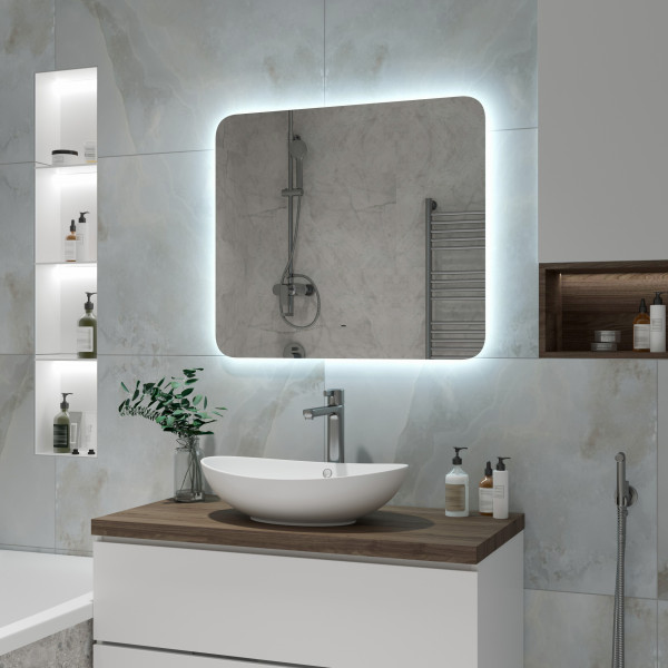 Зеркало "Burzhe Led" 800х700 с бесконтактным сенсором ЗЛП2457