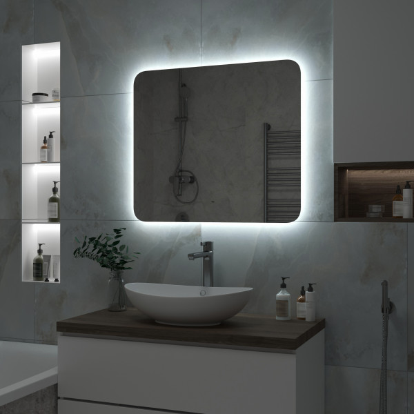 Зеркало "Burzhe Led" 800х700 с бесконтактным сенсором ЗЛП2457