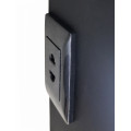 Зеркало-шкаф "Elmage black LED" 450х800 МВК049