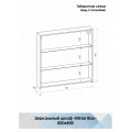 Зеркало-шкаф "Mirror Box black Led" 800х800 МВК052