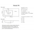 Умывальник (Madera) Modul 90 L с/о