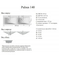 Умывальник (Madera) Pulsus 140 с/о