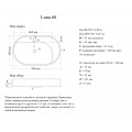 Умывальник (Madera) Luna 60 с/о