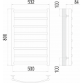 Полотенцесушитель Terminus Атланта+ П8 500х800