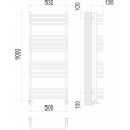 Полотенцесушитель Terminus Стандарт П20 500х1000