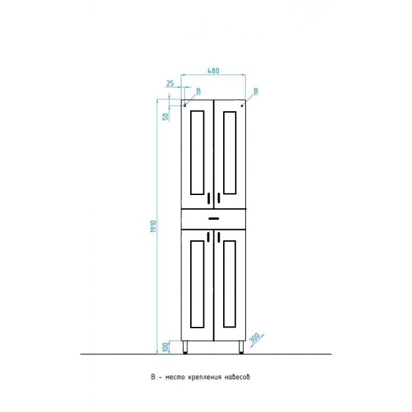 Колонна Style Line Магнолия 480 (1 ящик) Белый